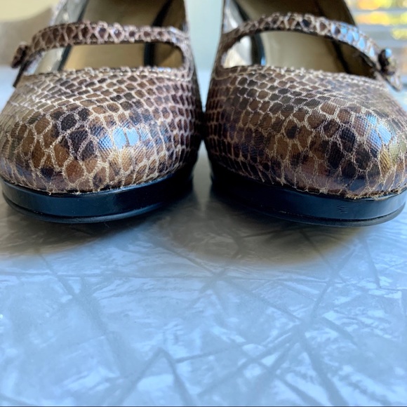 Anne Klein Faux Snakeskin Wilhelm Heels 8.5 - Picture 2 of 8